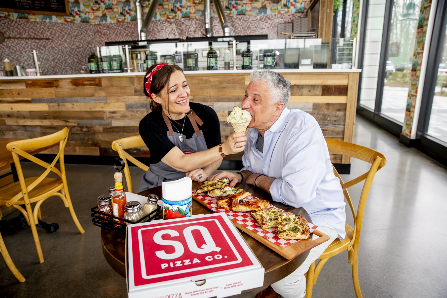 George Georgiades at SQ Pizza